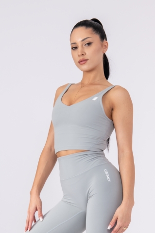 V-Form Bra Tank, Silver