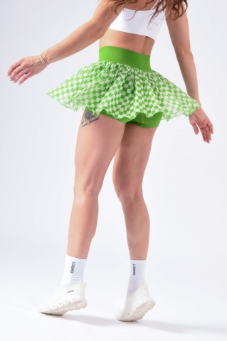 fusta sport, pantaloni scurti integrati, leggance