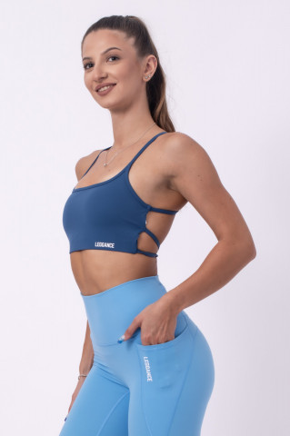 bustiera fitness albastra, leggance