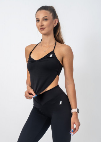 bustiera fitness neagra, leggance