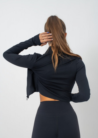 crop fitness dama, culoare negru, leggance