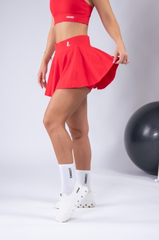 ALLEGRA Tennis Skirt, Red