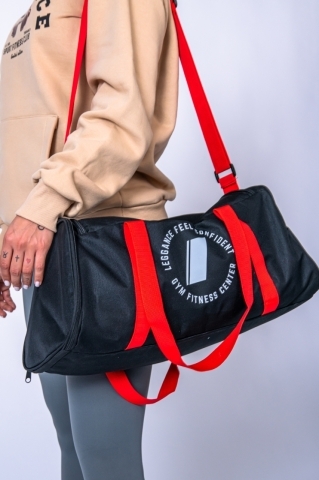 Sports Bag, Red-Black