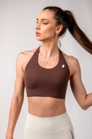 GraceLift Halter Bra, Coffee
