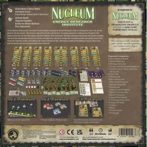 Nucleum: Energy Research Institute extensie, cutie spate, producator Board & Dice