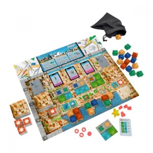 Cities board game - componente, producator Devir