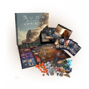 Dune: Imperium – Uprising board game - componente, producator Dire Wolf