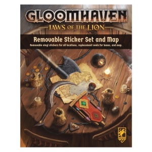 Gloomhaven: Jaws of the Lion Removable Sticker Sheet and Map