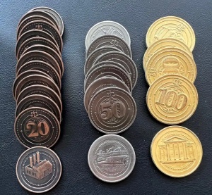 Mayday Industrial High Value Metal Coin Board Game Upgrade Set