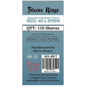 Sleeve Kings: Space Base Compatible Sleeves (40x89mm)