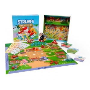 Strumfii - Satul Ascuns board game - componente, producator Maestro Media