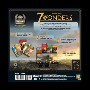 7 Wonders board game, Editia a doua - cutie spate, producator Repos