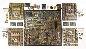Brass Birmingham board game - setup, producator Roxley Games