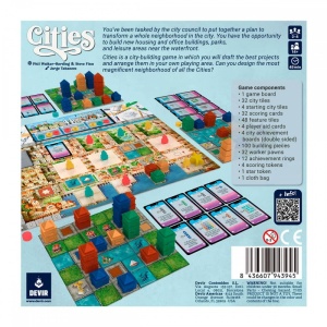 Cities board game - cutie spate, producator Devir