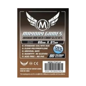 Mayday Premium Card Game Sleeves 66x91mm (Brown Backed)