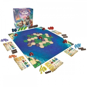 Survive the Island: Supravietuitorul Insulei board game - componente, producator Asmodee