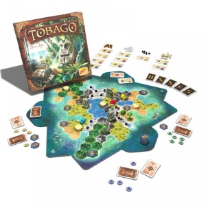 Tobago board game - componente, producator Rio Grande Games
