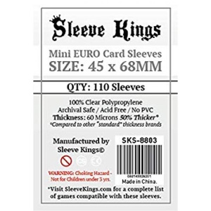Sleeve Kings Mini Euro Card Sleeves (45x68mm)