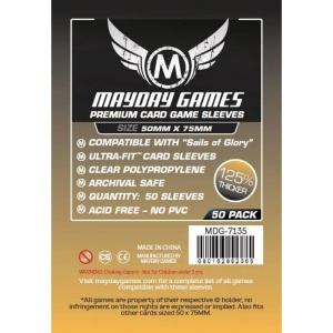 Mayday Premium Custom Card Sleeves Sails of Glory (50x75mm)