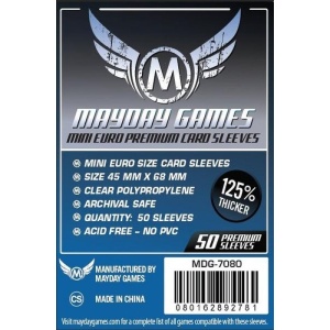 Mayday Premium Mini Euro Card Sleeves (45x68mm)