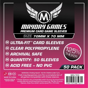 Mayday Premium Small Square Card Sleeves 70 X 70 MM