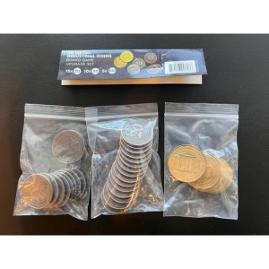 Metal Coin Board Game Upgrade Set High Value Industrial Coins