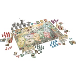 Rising Sun board game - setup, producator CMoN/Tycoon Games
