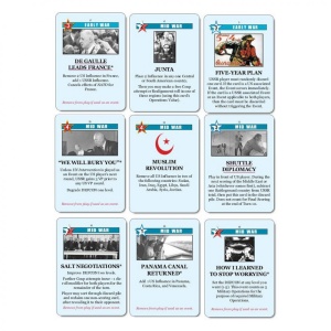 Twilight Struggle (Deluxe Edition) board game - mostre carti, producator GMT Games