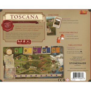 Viticultura: Toscana (Editia revizuita) - cutie spate, producator Stonemaier Games