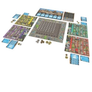 Foundations of Metropolis board game - componente, producator Arcane Wonders