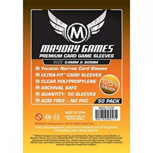 Mayday Yucatan Narrow Card Game Sleeves (54x80mm)