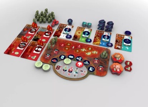 On Mars: Alien Invasion, extensie, componente, producator Eagle-Gryphon Games