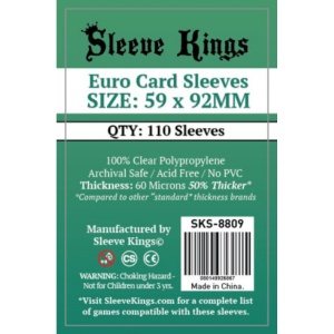 Sleeve Kings Euro Card Sleeves (59x92mm)