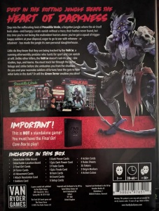 Final Girl: The Green Terror extensie, cutie spate, producator Van Ryder Games