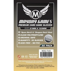 Mayday Premium Space Alert & Dungeon Petz Card Sleeves (61x103mm)