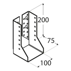 Papuc grinda, tip B, Domax, 100x202x2,0 mm - Img 2