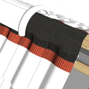 Bandă ventilare coamă latime 230 - 500 x 23 cm - Img 3