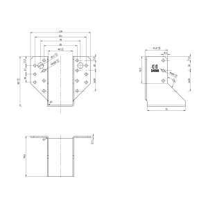 Papuc grinda, Domax, 48x96x75x2,0 mm - Img 3