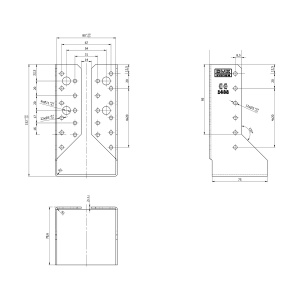 Papuc grinda, tip B, Domax, 80x150x2,0 mm - Img 4