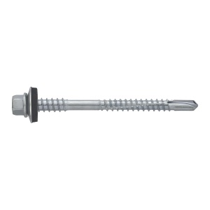Surub autoforant panouri sandwich 5,5/6,3x66mm, saiba R16, strapungere 6 mm, OEM T6, zincat, 100 buc - Img 3