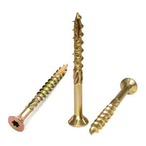 Surub constructii lemn 6x90mm, cap inecat TX30, Klimas KMWHT, zincat, 100 buc - Img 3