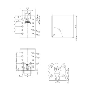 Coltar, Domax, 90x90x65x2,5 mm - Img 4