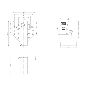 Papuc grinda, Domax, 32x114x75x2,0 mm - Img 3