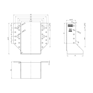 Papuc grinda, Domax, 92x144x75x2,0 mm - Img 4