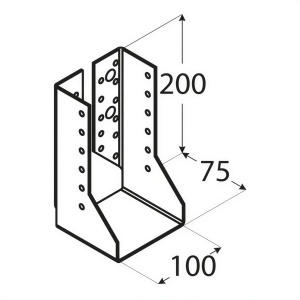 Papuc grinda, tip B, Domax, 100x202x2,0 mm - Img 2