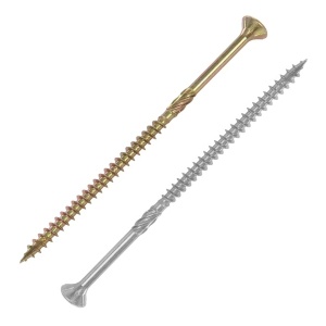 Suruburi autofiletante pentru lemn, cap inecat, tip torx, 100 buc, Wkret-met 6x180 mm - Img 1