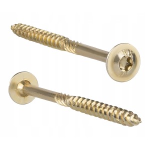 Suruburi autofiletante pentru lemn, cap plat, tip torx, 50 buc, Wkret-met 8x400 mm - Img 3