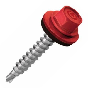 Suruburi autoforante pentru tabla cu cap hexagonal, diferite culori, cutie cu 250 buc, Etanco, 4,8x35 mm - Img 1