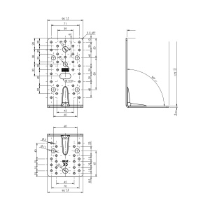 Coltar ranforsat, Domax, 172x105x90x3 mm - Img 4