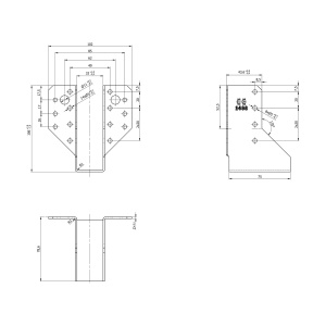 Papuc grinda, Domax, 32x104x75x2,0 mm - Img 3